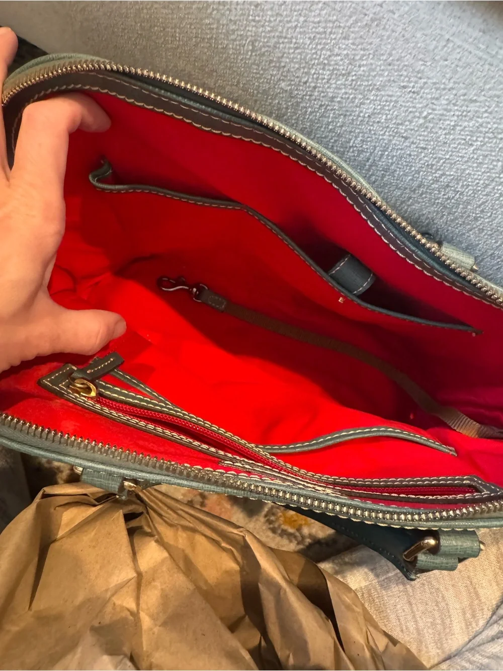 Dooney & Bourke Saffiano Leather Dome Satchel